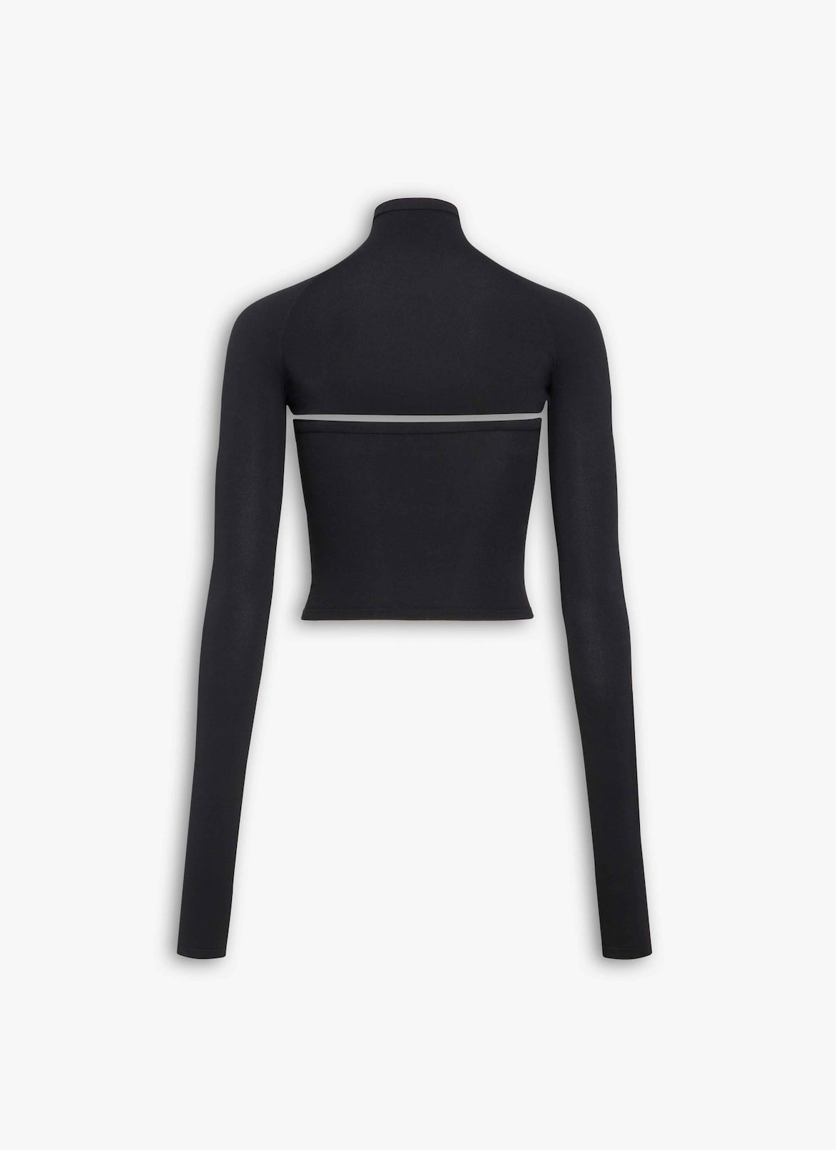 SECOND-SKIN KNIT CUT-OUT TOP ALAÏA BLACK SECOND-SKIN KNIT CUT-OUT TOP